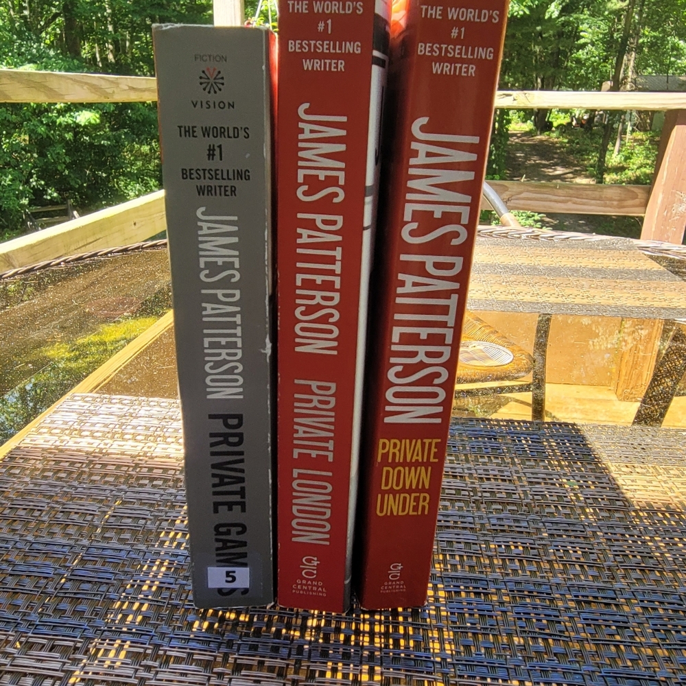 Lot of 3 James Patterson, Private Series books.